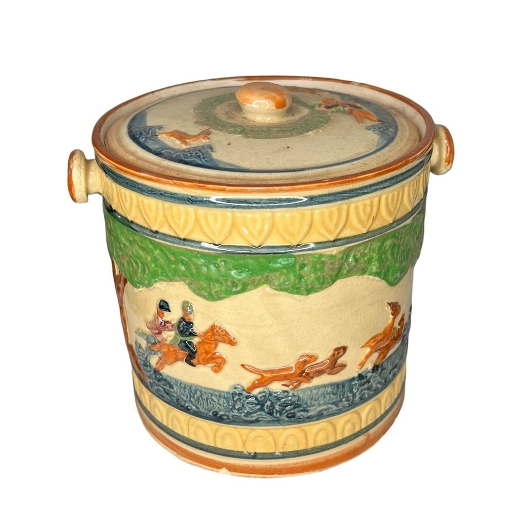 Vintage Equestrian‎ Biscuit Holder Made in Japan